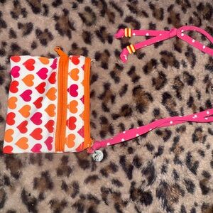 American eagle Heart Pattern Coin Purse with Strap